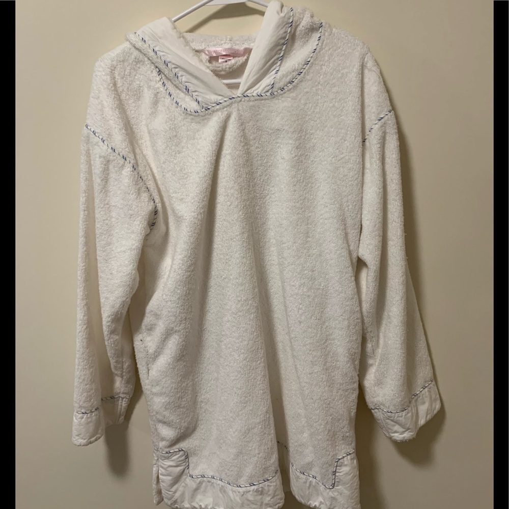 Victoria Secret white terry cloth pullover sz S